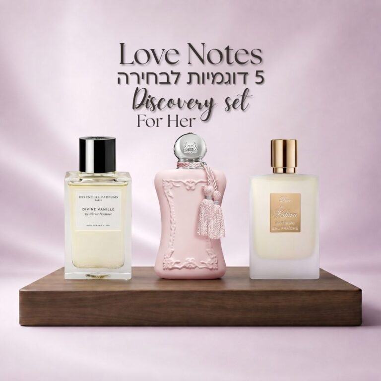 מארז דוגמיות love notes for her pick 5 discovery set new - לאב נוטס לאישה בחירת 5 דוגמיות